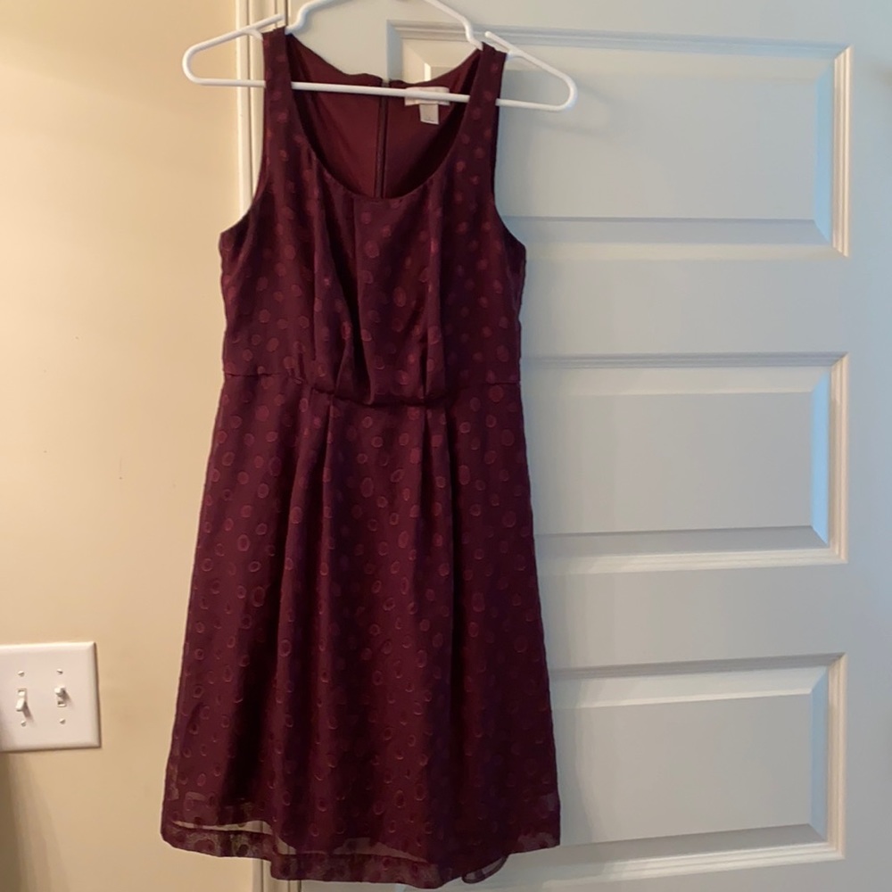 LOFT burgundy dress